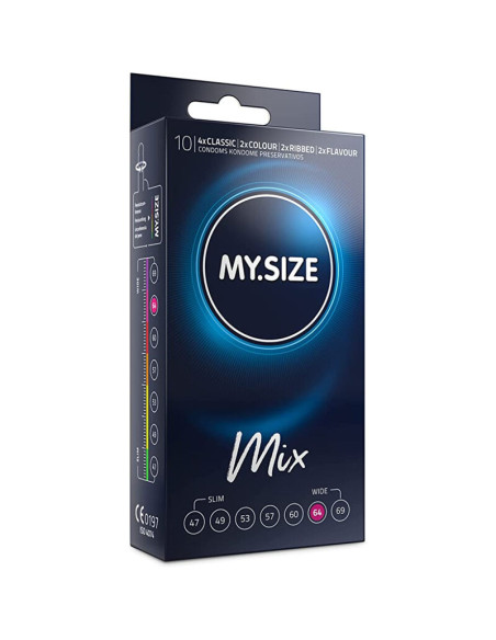 MY SIZE MIX PRESERVATIVOS 64 MM 10 UNIDADES
