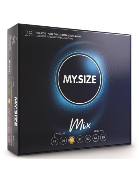 MY SIZE MIX PRESERVATIVOS 53 MM 28 UNIDADES