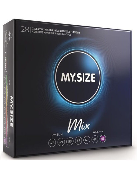 MY SIZE MIX PRESERVATIVOS 69 MM 28 UNIDADES