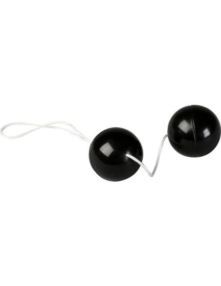 SEVEN CREATIONS SUPERSOFT BOLAS ORGASMICAS NEGRO