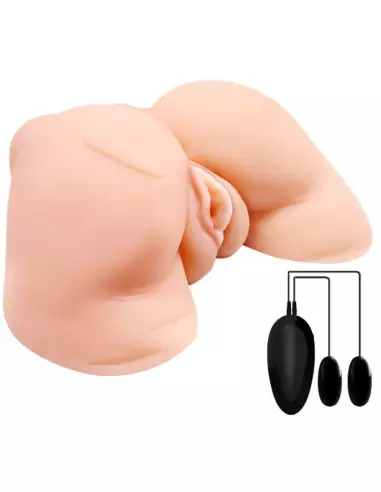 CRAZY BULL VAGINA Y ANO CON MALLA REALISTA CON VIBRACION