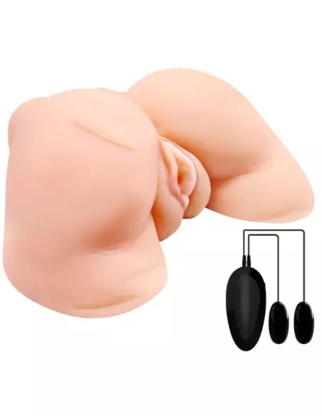 CRAZY BULL VAGINA Y ANO CON MALLA REALISTA CON VIBRACION
