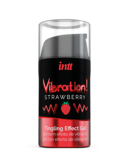 INTT POTENTE ESTIMULANTE INTIMO GEL VIBRADOR LIQUIDO FRESA 15 ML