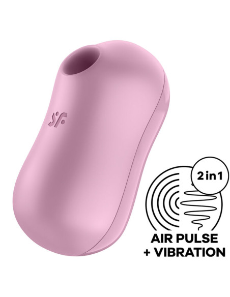 SATISFYER COTTON CANDY ESTIMULADOR Y VIBRADOR LILA