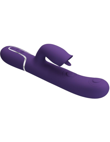 PRETTY LOVE VIBRADOR RABBIT CON LICKING MORADO