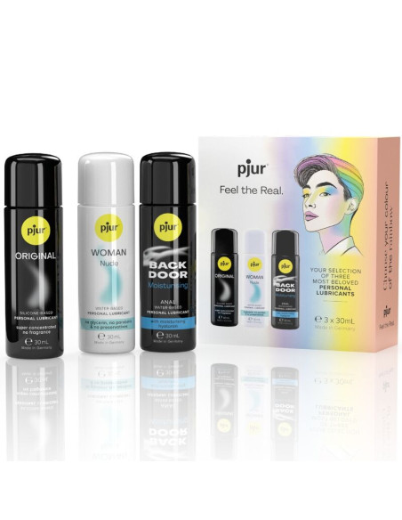PJUR PRIDE SET PREMIUM LUBRICANTES 3 X 30 ML