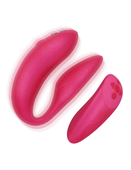 WE VIBE CHORUS VIBRADOR PAREJAS CON CONTROL SQUEEZE ROSA