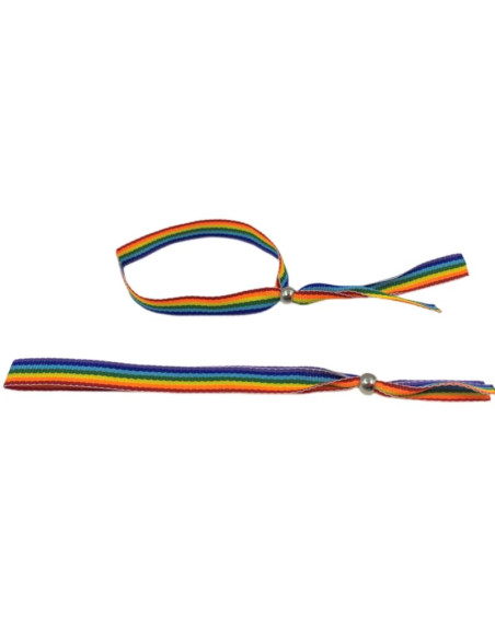 PRIDE PULSERA BOLITA PLATEADA BANDERA LGBT