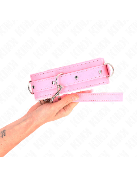 KINK COLLAR CON CORREA 65 CM CON RESTRICCIONES ROSA AJUSTABLE 36 42 CM X 55 CM