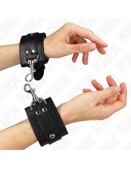 KINK MUAEQUERAS ESTILO MAZMORRA CON CERRADURA NEGRO AJUSTABLE 21 28 CM X 55 CM