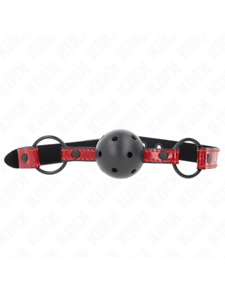 KINK MORDAZA DE BOLA 45 CM DE POLIPIEL BRILLANTE 635 X 2 CM AJUSTABLE 41 X 59 CM