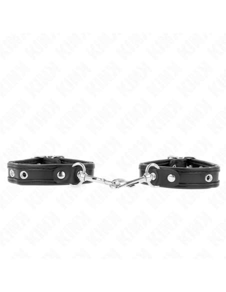 KINK MUAEQUERAS MINI NEGRO CON TACHUELAS AJUSTABLE 16 22 CM X 2 CM