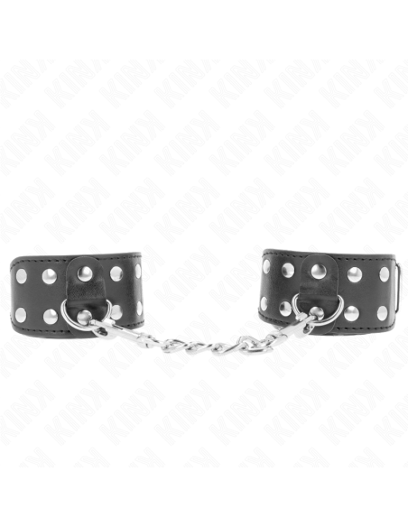 KINK MUAEQUERAS CON DOBLE LANEA DE TACHUELAS AJUSTABLE NEGRO