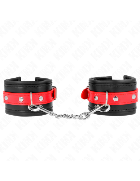 KINK MUAEQUERAS NEGRO CON CORREA ROJO AJUSTABLE 17 28 CM X 6 CM