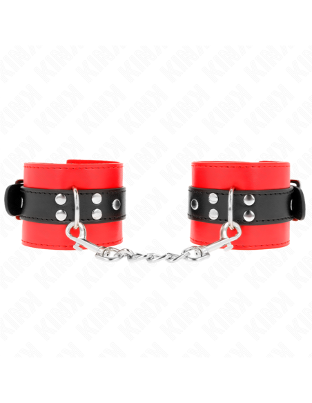 KINK MUAEQUERAS ROJO CON CORREA NEGRO AJUSTABLE 17 28 CM X 6 CM