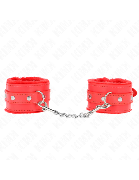 KINK MUAEQUERAS FORRADAS PREMIUM ROJO CON CORREA ROJO AJUSTABLE 17 29 CM X 6 CM