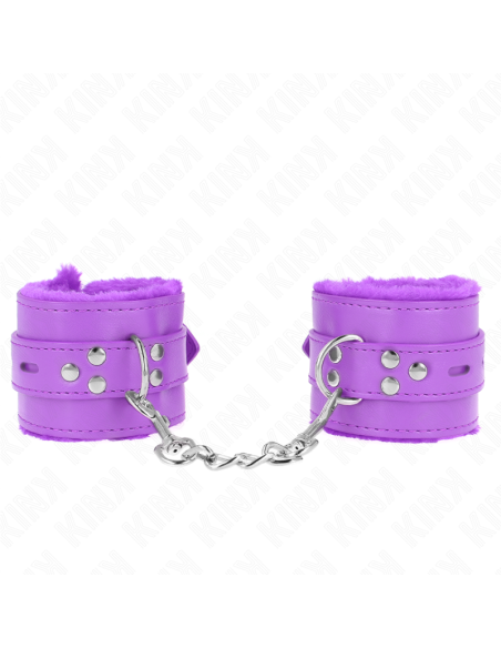 KINK MUAEQUERAS FORRADAS CON AGUJEROS CUADRADOS VIOLETA Y CORREA VIOLETA AJUSTABLE 17 29 CM X 6 CM