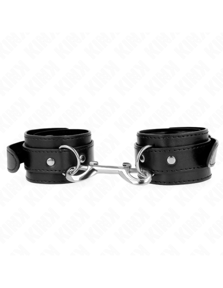 KINK MUAEQUERAS SIMPLES CON FILA DE REMACHES NEGRO AJUSTABLE 17 28 CM X 5 CM