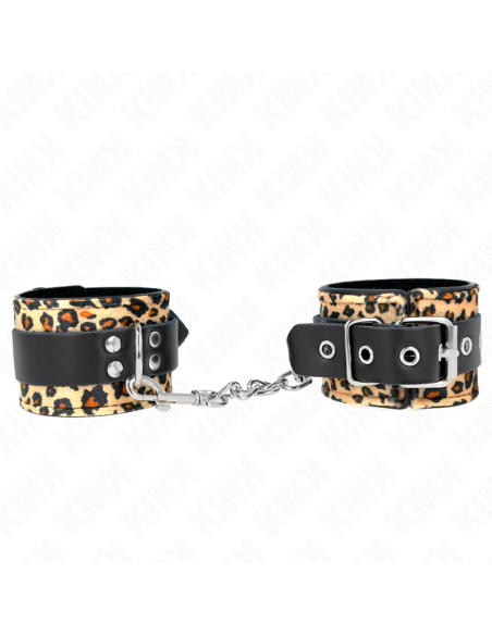 KINK MUAEQUERAS DE CUERO ESTILO LEOPARDO AJUSTABLE 18 29 CM X 55 CM