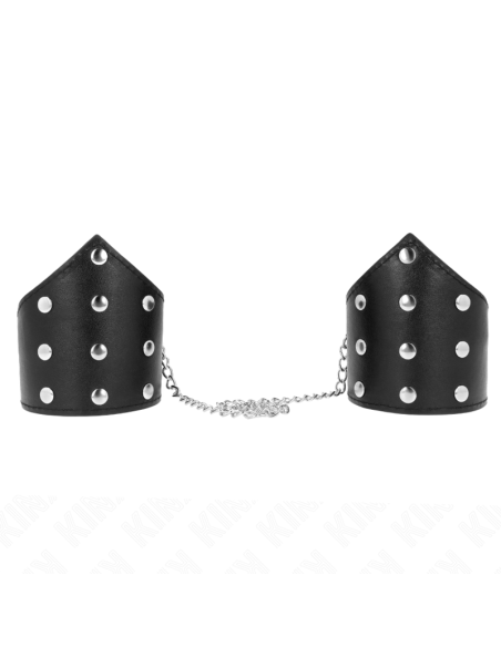 KINK MUAEQUERAS ESTILO PUNTIAGUDO NEGRO CON CADENA AJUSTABLE 17 23 CM X 85 CM