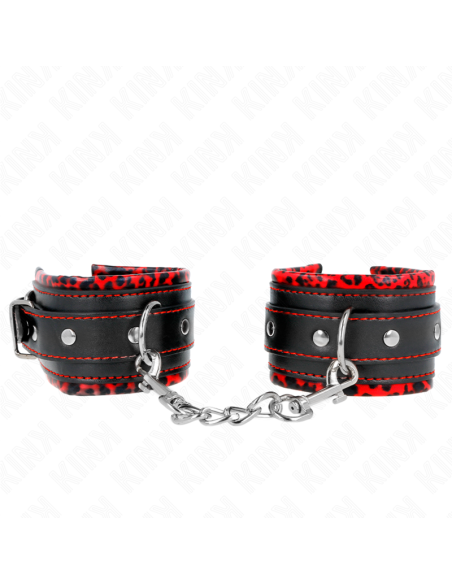 KINK MUAEQUERAS FORRADAS ROJO NEGRO AJUSTABLE 17 29 CM X 6 CM