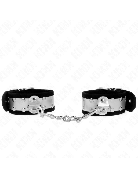 KINK MUAEQUERAS FINAS NEGRO PLATEADO 30 X 4 CM
