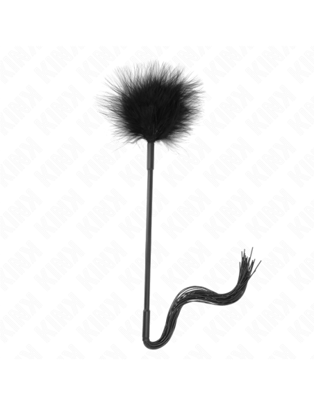 KINK LATIGO DE SILICONA CON PLUMAS PARA COSQUILLAS 47 CM
