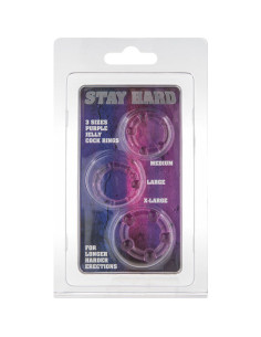 SEVEN CREATIONS JUEGO TRES ANILLOS PENE LILA 2