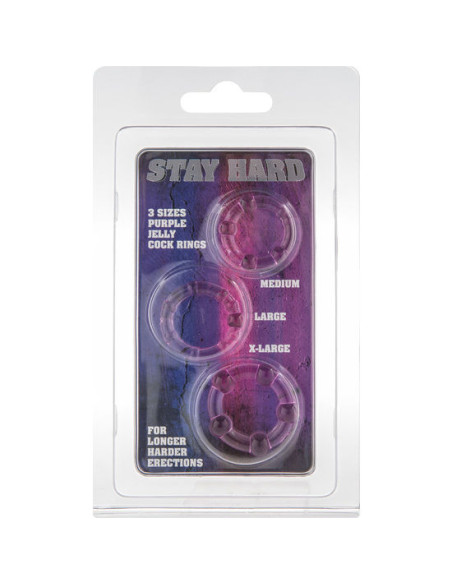 SEVEN CREATIONS JUEGO TRES ANILLOS PENE LILA SEVEN CREATIONS JUEGO TRES ANILLOS PENE LILA