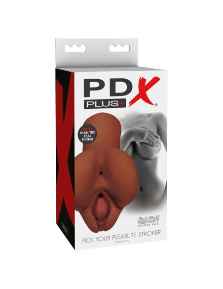 PDX PLUS PICK YOUR PLEASURE MASTURBADOR DOBLE MARRON PDX PLUS PICK YOUR PLEASURE MASTURBADOR DOBLE MARRON