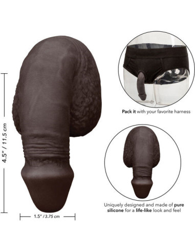 CALEXOTICS PACKING PENIS PENE DE SILICONA 1275CM NEGRO