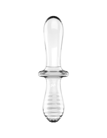 SATISFYER DOUBLE CRYSTAL DILDO TRANSPARENTE SATISFYER DOUBLE CRYSTAL DILDO TRANSPARENTE