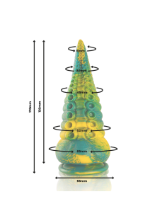 EPIC CETUS DILDO TENTACULO VERDE TAMANO PEQUENO 2