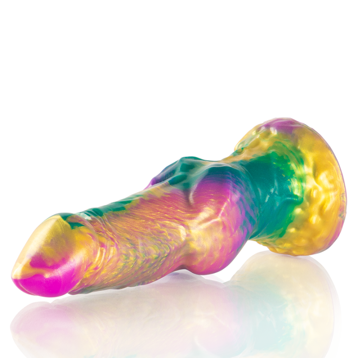 EPIC IRIS DILDO CON TESTICULOS ARCOIRIS DE PLACER