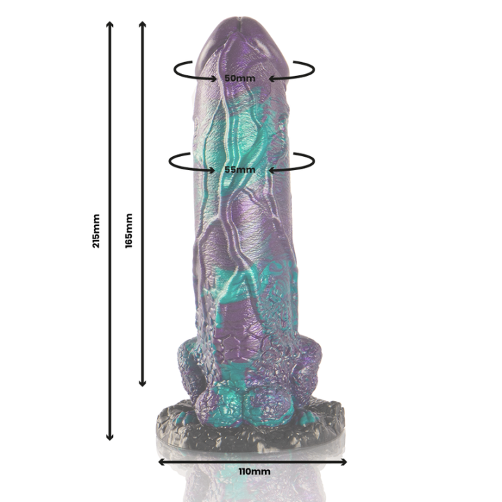 EPIC BASILISK DILDO DOBLE PLACER ESCAMOSO TAMANO GRANDE