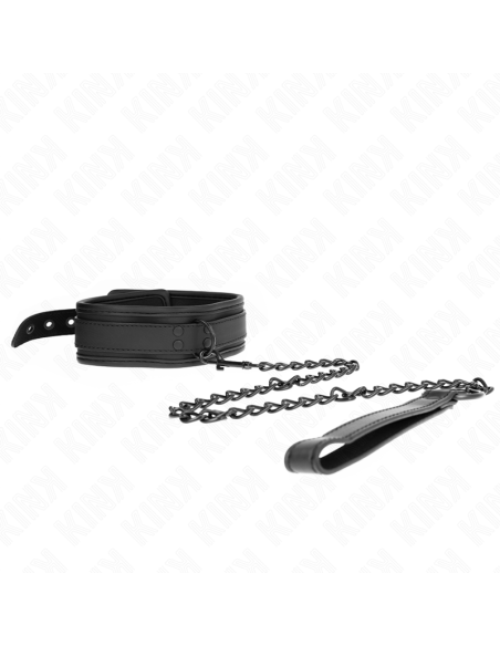 KINK COLLAR CON CORREA 78 CM BONDAGE DE NEOPRENO MODELO 1 AJUSTABLE 375 X 495 CM