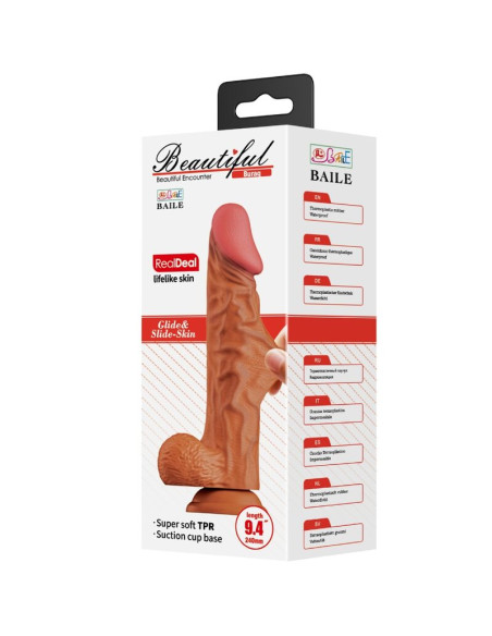 BAILE BURAQ DILDO REALISTICO 24 CM NATURAL BAILE BURAQ DILDO REALISTICO 24 CM NATURAL