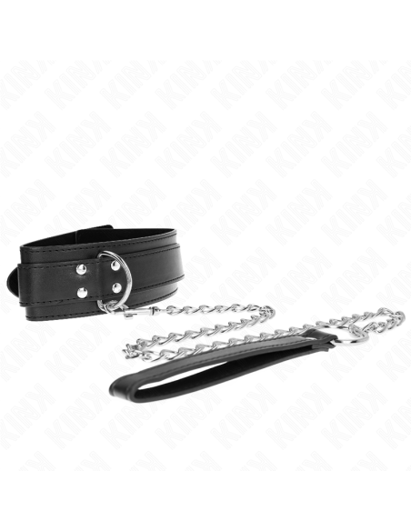 KINK COLLAR CON CORREA 65 CM HEBILLAS PLATEADAS AJUSTABLE 33 46 CM X 55 CM