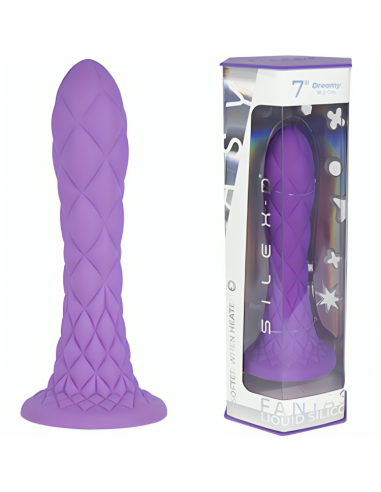 SILEXD DREAMY DILDO FANTASY SILICONA LIQUIDA TERMOREACTIVO VIOLETA 185 CM