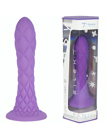 SILEXD DREAMY DILDO FANTASY SILICONA LIQUIDA TERMOREACTIVO VIOLETA 185 CM SILEXD DREAMY DILDO FANTASY SILICONA LIQUIDA TERMOREACTIVO VIOLETA 185 CM