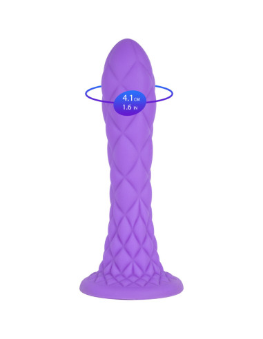 SILEXD DREAMY DILDO FANTASY SILICONA LIQUIDA TERMOREACTIVO VIOLETA 185 CM