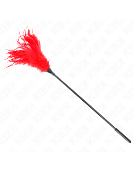 KINK PLUMAS MALTIPLES PARA COSQUILLAS ROJO 45 CM