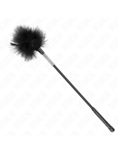 KINK PLUMAS PARA COSQUILLAS CON MANGO DE DIAMANTES DE IMITACIAN 50 CM