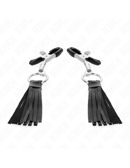 KINK PINZAS PARA PEZONES CON BORLAS DE POLIPIEL 6 CM