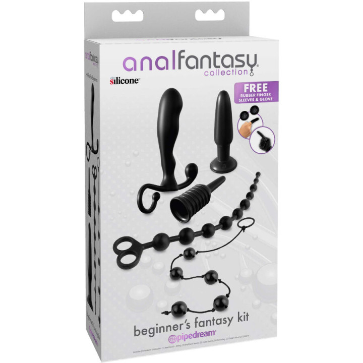 ANAL FANTASY ELITE COLLECTION KIT FANTASIA ANAL PARA PRINCIPIANTES NEGRO