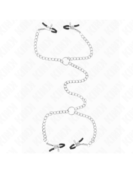 KINK PINZAS PARA PEZONES DOBLE 32 CM CON CADENAS 14 CM