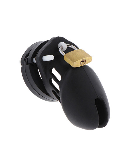 HIDDEN DESIRE EXTREME JAULA DE CASTIDAD SILICONA TALLA S NEGRO