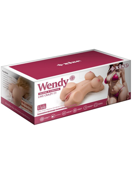 XISE WENDY SUCKING TORSO FEMENINO CON VIBRACION Y CONTROL REMOTO 6 KG