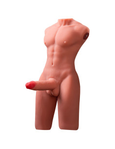 XISE JASON HALF BODY TORSO REALISTICO MASCULINO CON THRUSTING Y VIBRACION 55 CM 2