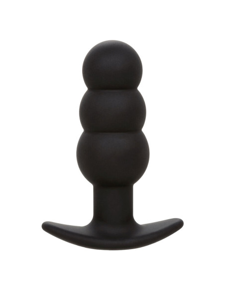 CALEXOTICS ROCK BOTTOM PLUG ANAL CON CUENTAS 10 VIBRACIONES SILICONA NEGRO